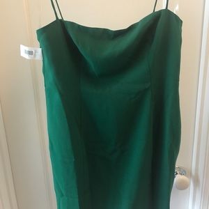Fame and Partners Arlen Dress Forest Green. NWT